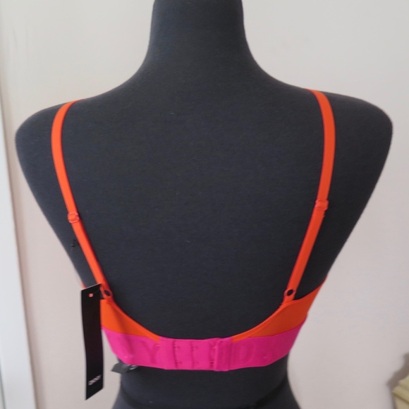 NWT DKNY Litewear Seamless Ribbed Bra Bralette Size L Large - Picture 2 of 7